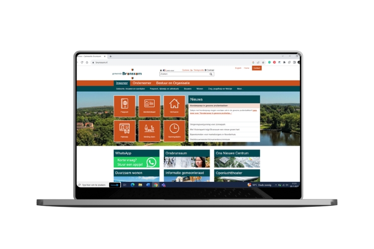 Website mock-up Gemeente Brunssum