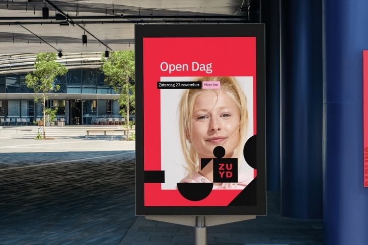Reclamebord mock-up Zuyd Hogeschool