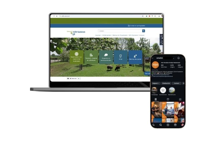 Website mock-up Gemeente Echt-Susteren